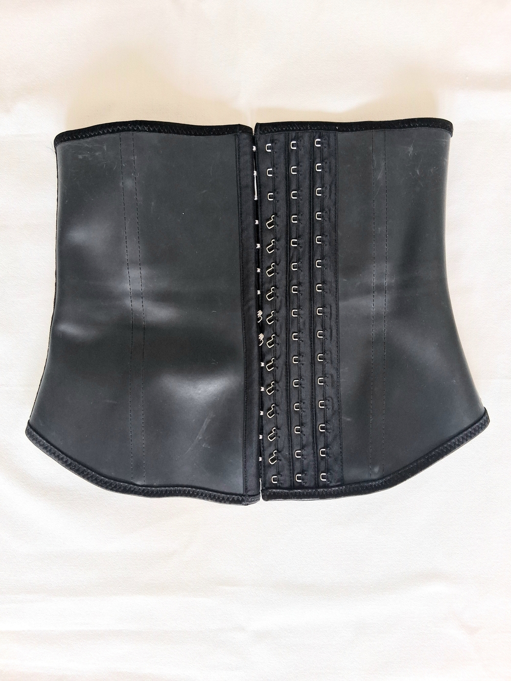 Latex Waist Trainer with Front Hook Closure, Women Sz S